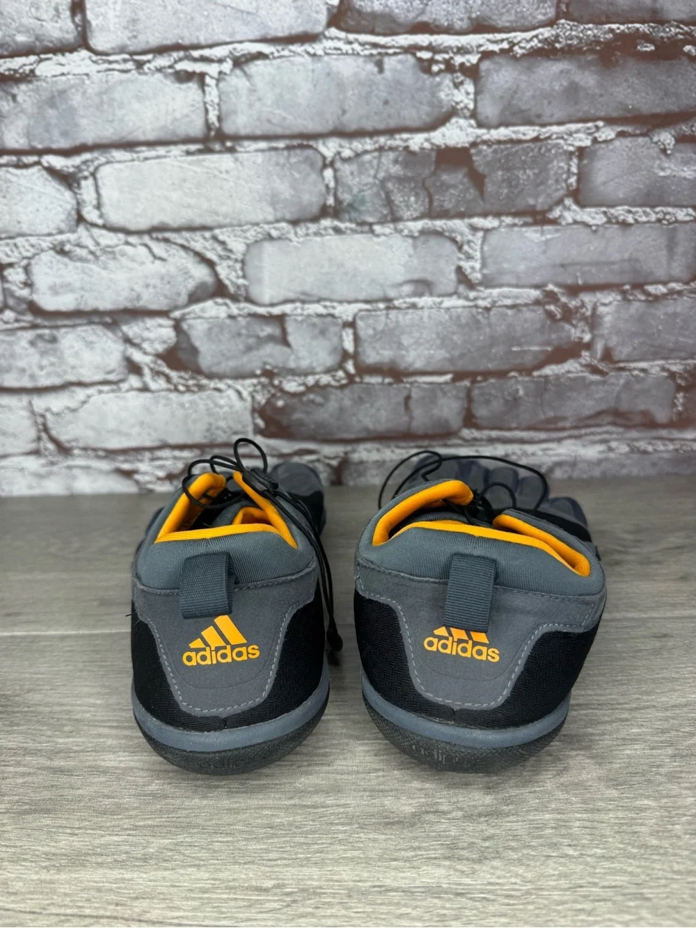 Adidas Adipure Barefoot Gray Synthetic Orange Drawstring Shoes Men’s 10M US/44EU